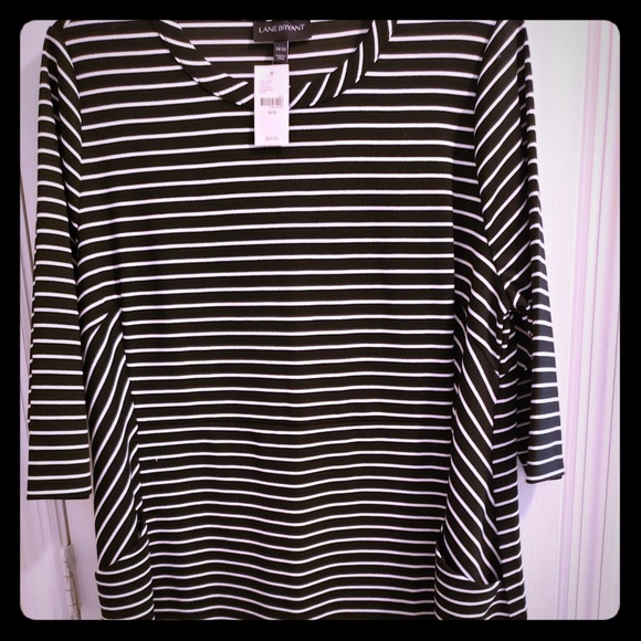 Lane Bryant Dresses & Skirts - Lane Bryant striped dress Lane Bryant Dresses & Skirts - Lane Bryant striped dress